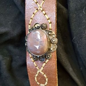 Belt: Stunning stone, metal & leather